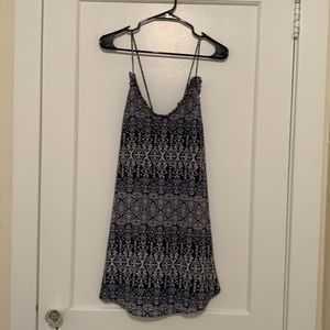 Blue and white sundress